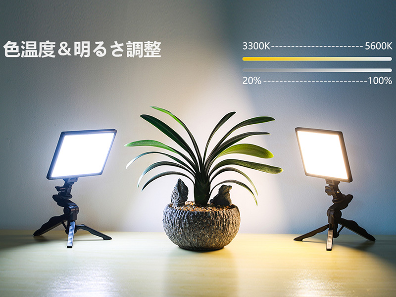 Amazon | VILTROX L116T LED ビデオライト 超薄型LEDパネル 輝度