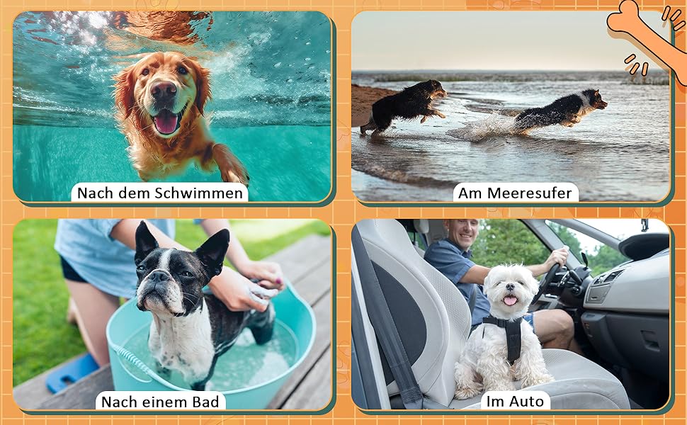 Mikrofaser Hunde Bademantel Badetuch