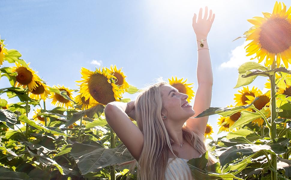 A+  sunflower bracelets