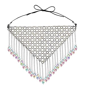 Amazon.com: SING F LTD Crystal Mesh Mask Diamond Bead Tassel