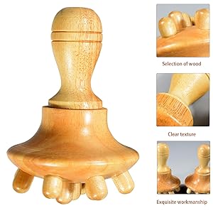 Anti-Cellulite Holzpilz-Massagegerät lindert Muskelkater und