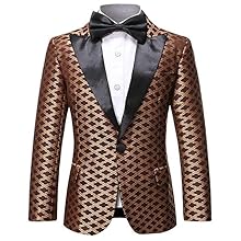 Boys Formal Blazer Slim Fit Outfit Chic Pattern for Tuxedo Suit