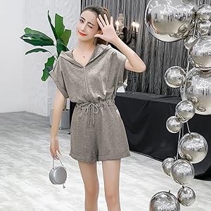 Amazon | [ShuMing]オーバーオール レディース 夏