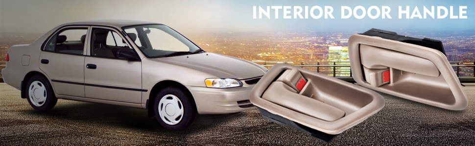 2Pcs Inside Interior Door Handle Front Rear Driver Passenger Side for 1997-2001 Toyota Camry