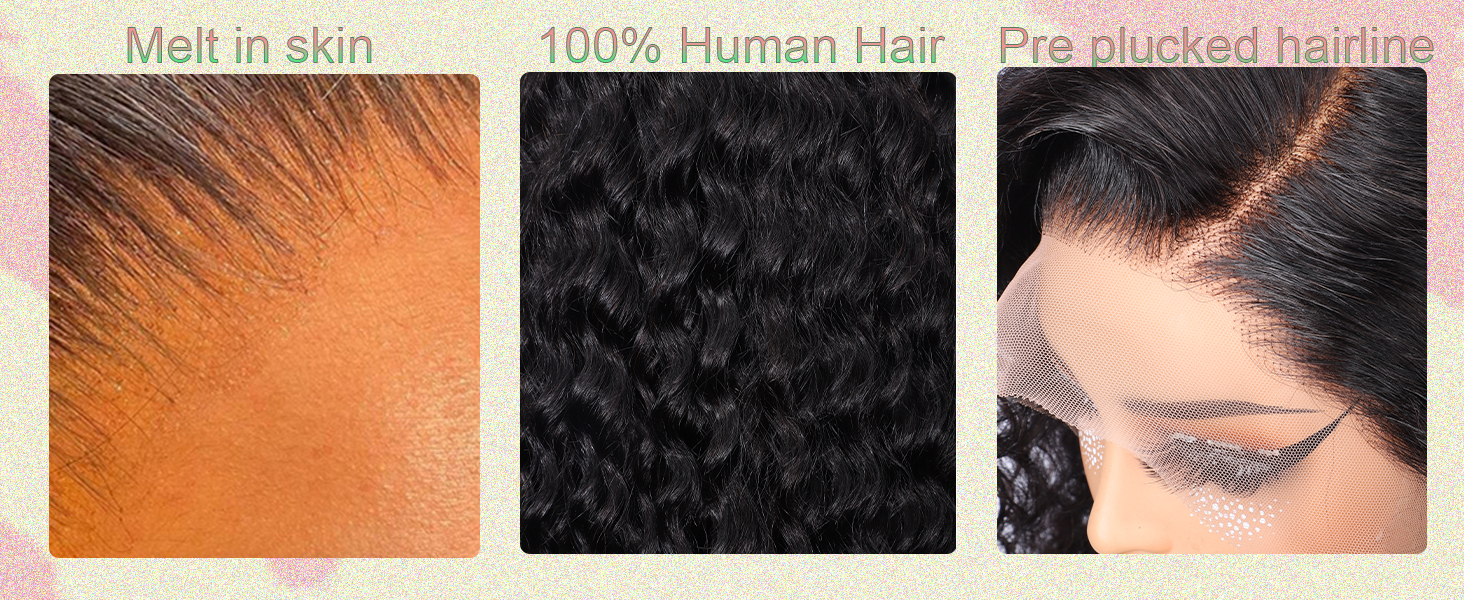 Amazon.com : Keshon 13x5 Deep Wave Lace Front Wigs Human