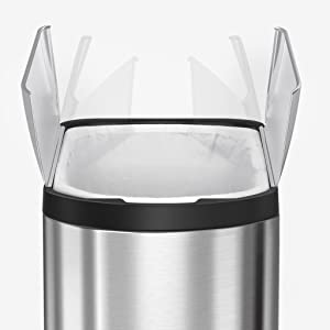 Simple human ゴミ箱/ステンレス/バタフライ/20ℓ(CW1837) Amazon｜simplehumanバタフライステップダストボックス 20L