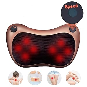 Masajeador Almohada con Calor para Amasar Relajar Contracturas y Dolores