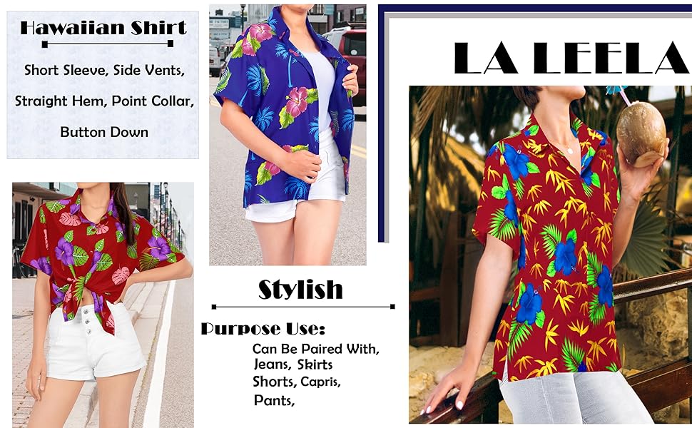 affordable women's plus size hawaiian shirts