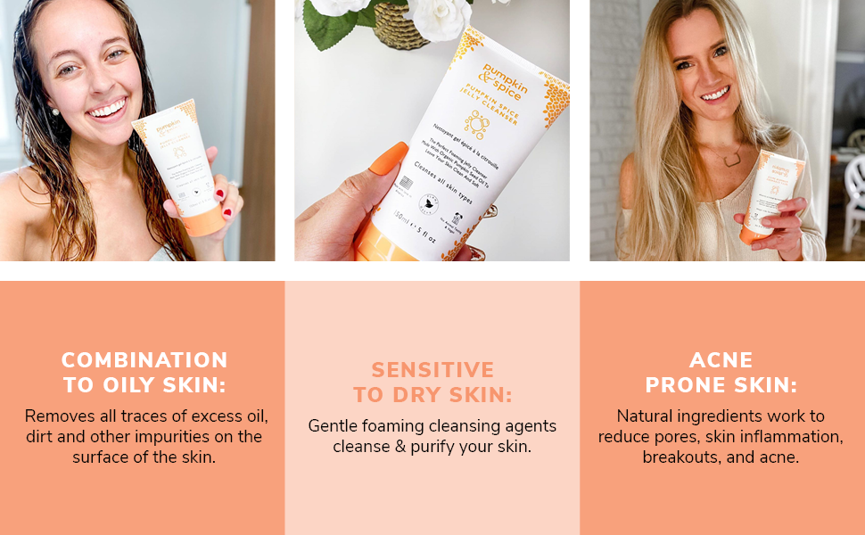Features of Pumpkin Spice Facial Jelly Cleanser