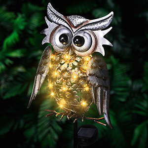 owl solar lights 