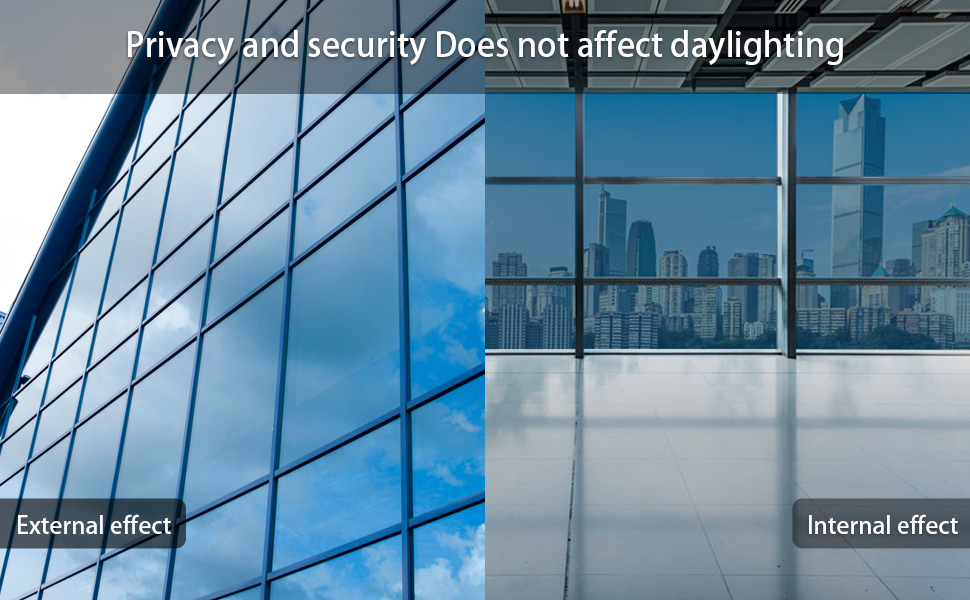 One Way Window Film Daytime Privacy Static Cling Self Adhesive House