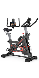 exercise bike red