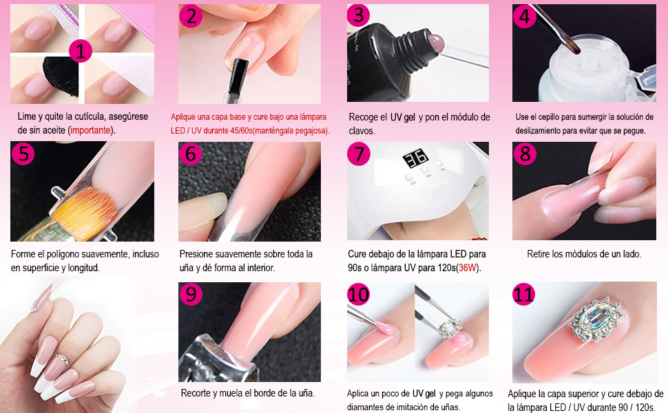 наращивание на верхние формы акригелем. полигельдля наращивания. под полигель нужно наносить базу. под полигель нужно наносить базу. акрил гель полигель.