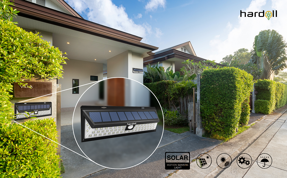 solar lights for home light outdoor garden lamp waterproof led lanterns with motion sensor street