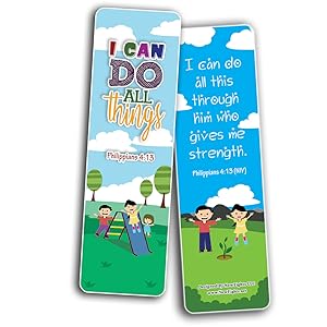 Biblical Affirmations Bookmarks Cards for Kids  Series 2