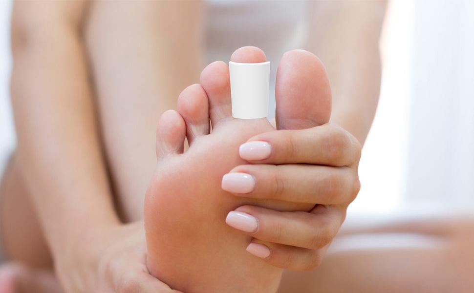 Zehenschutz, Zehenschutz für Füße - 2 Stück Damen Silikon Zehenkappe Füße Zehenschutz,Pinky Toe