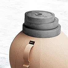 Sportstech Gymnastikball 65cm - Zuhause & Büro |Sitzball ergonomisch ...