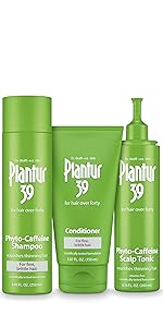 Shampoo, conditioner, and tonic set