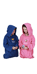 personalised children's poncho towels