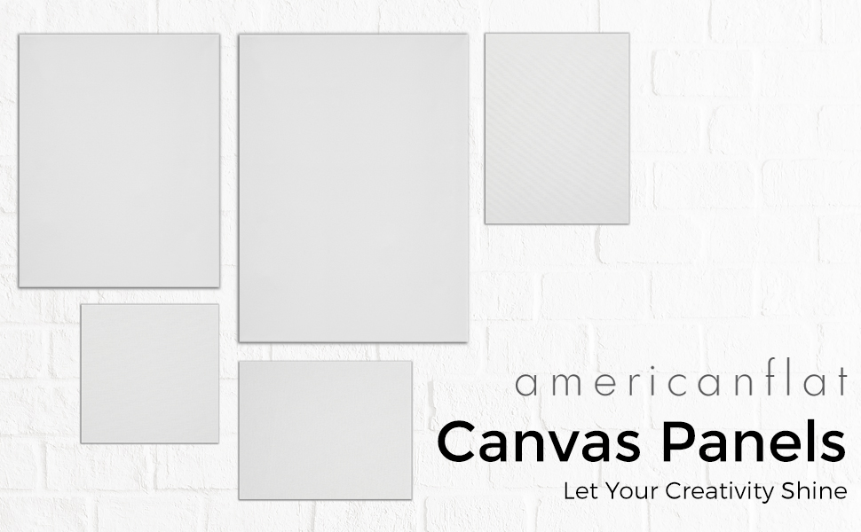 Americanflat 6 Piece 18x24 Painting Canvas Panels with