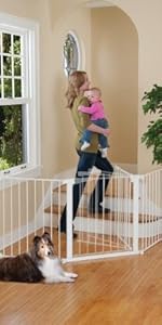 KidCo Auto Close Configure Gate Barrier Pet Baby Wide Irregular
