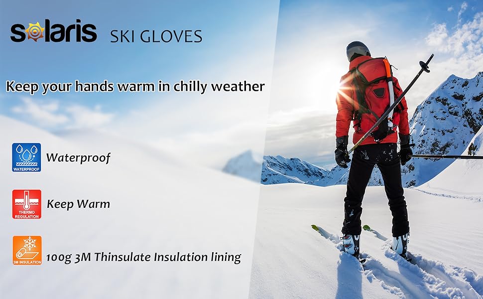 skiing gloves men