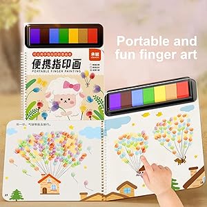 Amazon.co.jp: フィンガーペイント塗り絵 | 教育的な洗える漫画
