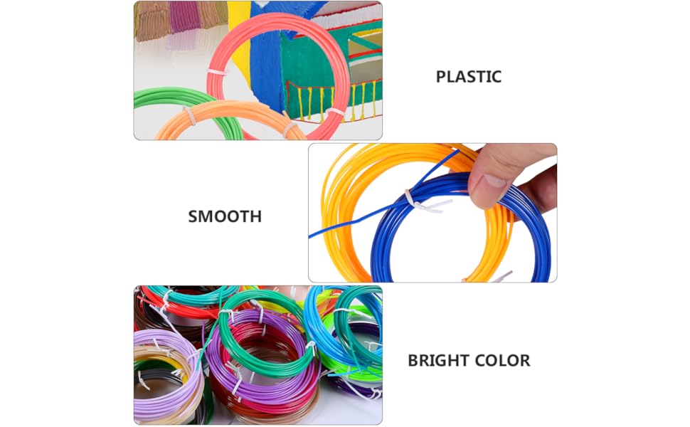 30pcs High-Speed Filament Printing Pen Filament Refills Matte for Pen Printer 15 11