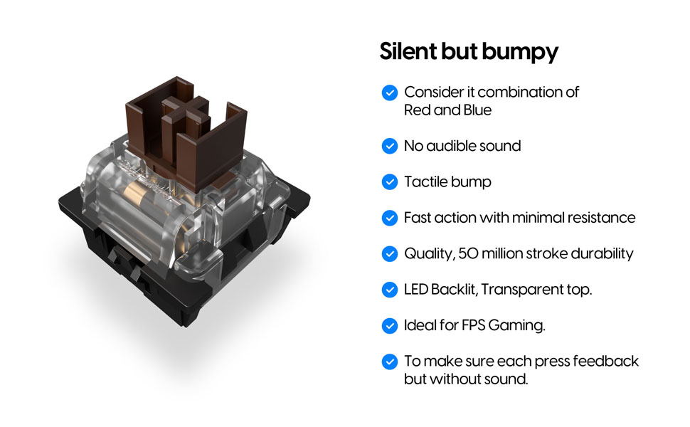 Pulsar Gaming Gears - Lunar Mechanical Switches Hot Swap | Brown Tactile