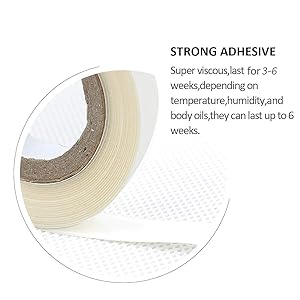 Lace Front Tape--White Color 1.27 CM(1/2") x 3 Yards