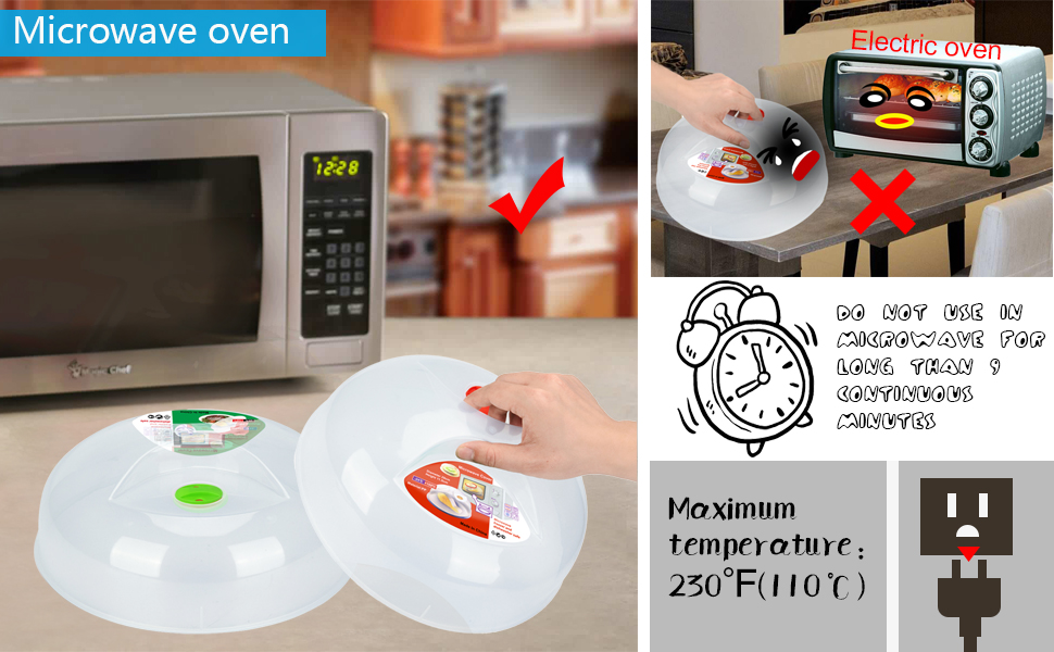 Microwave Splatter Cover, Microwave Cover for Food, Large