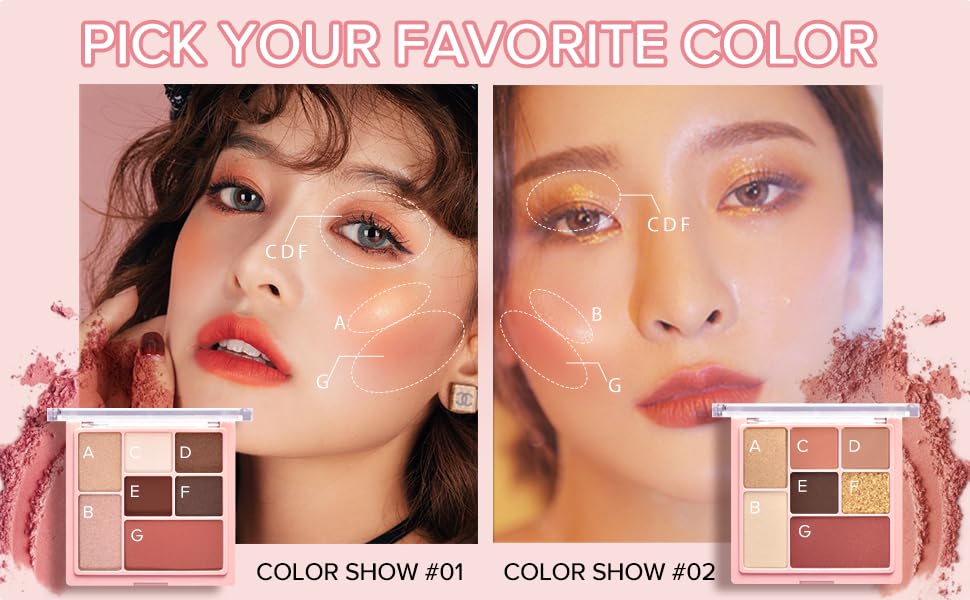 Eyeshadow Makeup Palette Matte and Shimmer High Pigmented Long Lasting Waterproof Glitter Eye Shadow