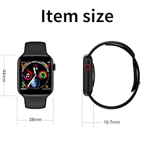 w34 smart watch black