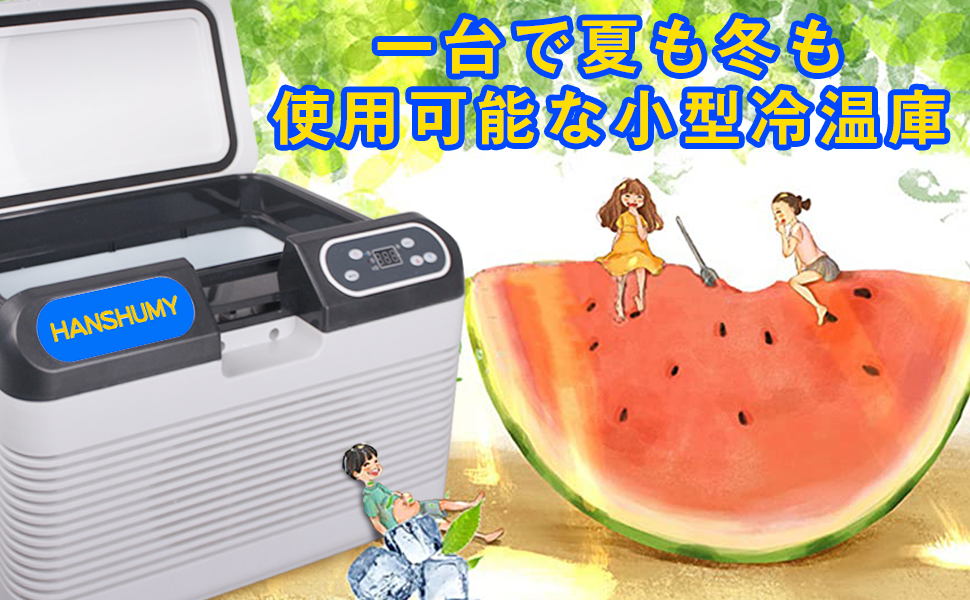 HANSHUMY 冷温庫 冷蔵庫 12L 保冷 保温 車載 ポータブル ミニ Amazon | HANSHUMY 冷蔵庫 12L -10℃～65℃ ポータブル 冷温庫