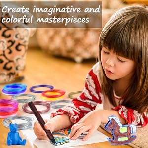 10pcs Printing Pen Filament Accessories Filament Safe Plastic for Creative Artwork 17 1