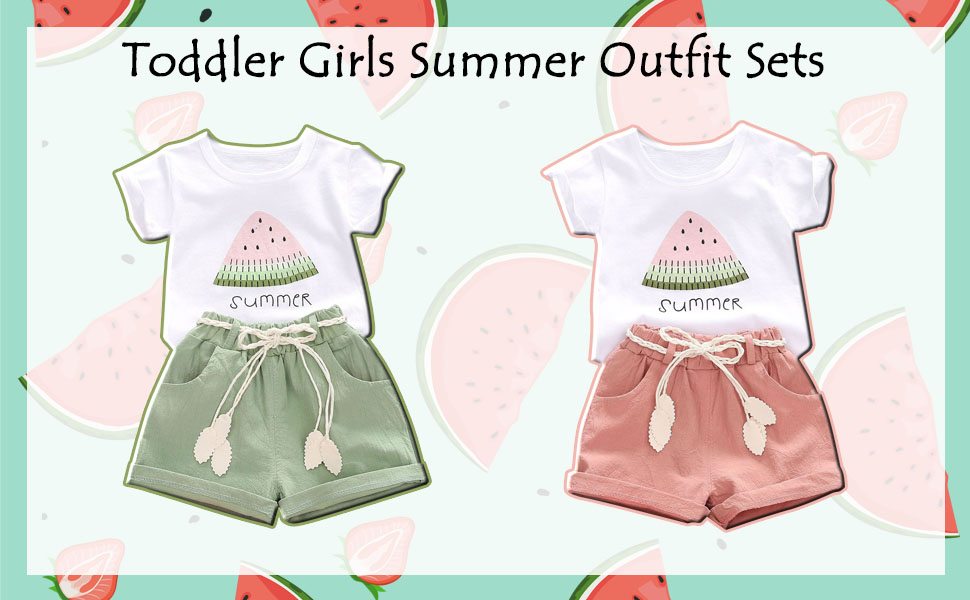 summer clothes set baby girl