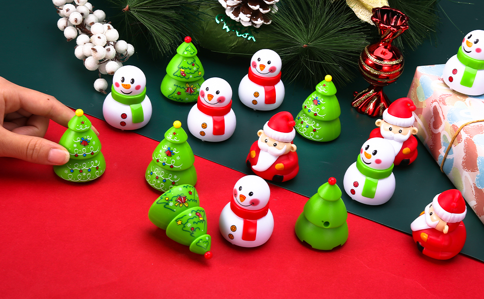 FANTESI 25 Pcs Christmas Pull Back Cars, Mini Push and Go Car Toy