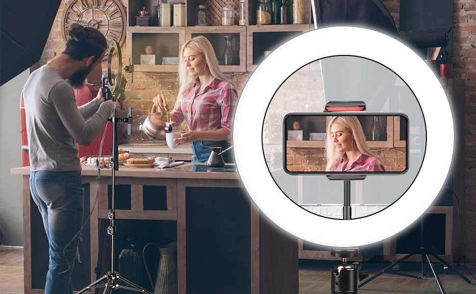 Dimmable Desk LED Makeup Ring Light