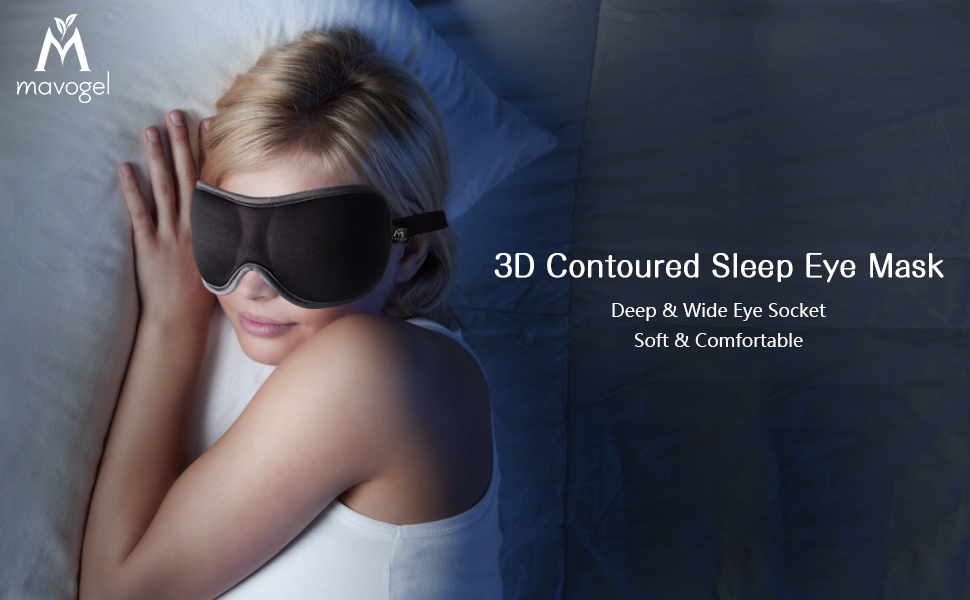 Mavogel Sleep Eye Mask 3D Contoured Sleeping Mask for
