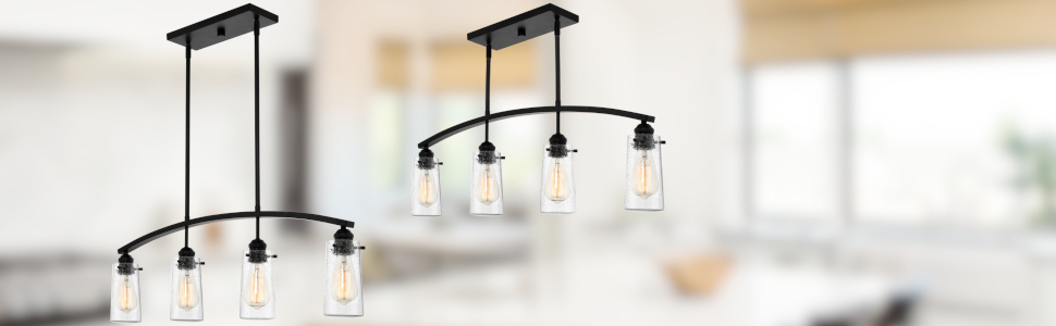 Adjustable Convenient Hanging Heights Versatile Adaptable Modern Farmhouse Interior Design 4 Light