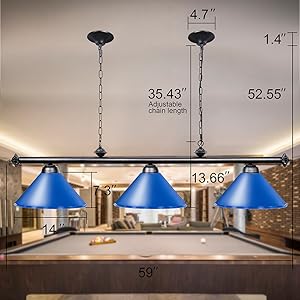 diy pool table light 