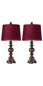 Oneach Traditional Table Lamp Set of 2