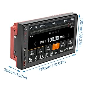 Amazon.co.jp: 7インチダブルディンカーステレオ、Bluetoothカー