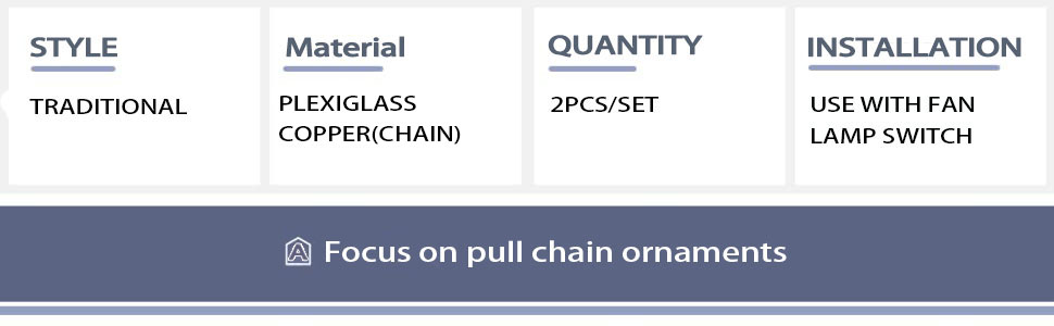 pull chain ornaments   