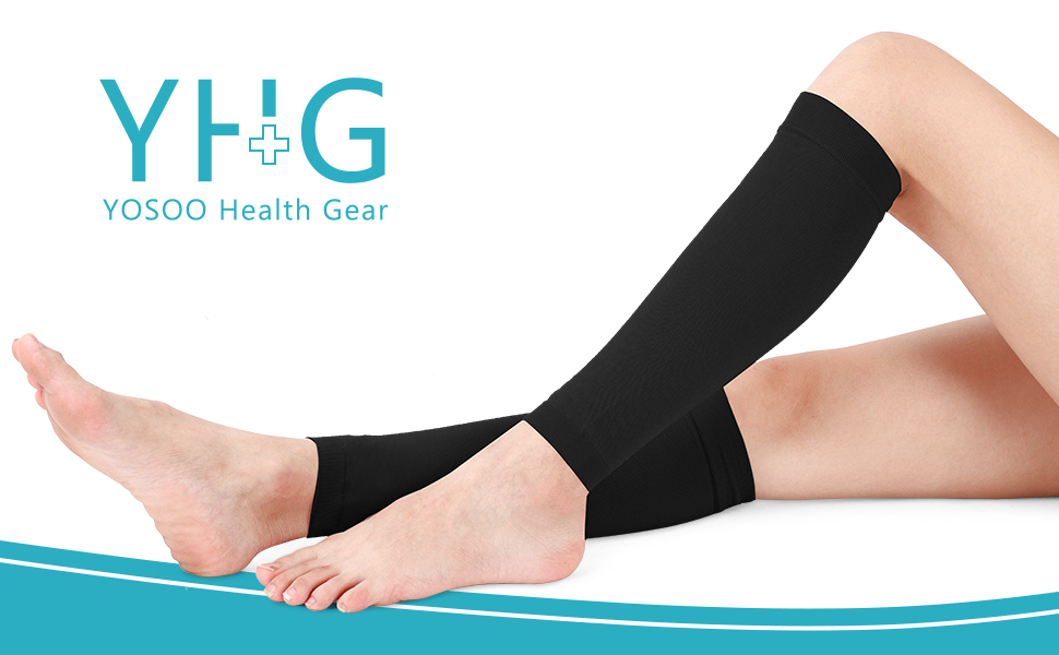 Calf Compression Sleeve, Footless Compression Sock Strong