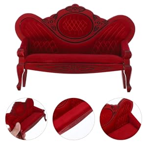 Amazon | GLSTOY ミニチュア家具 レトロデザインソファ のドール