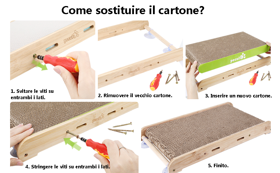come sostituire il cartone