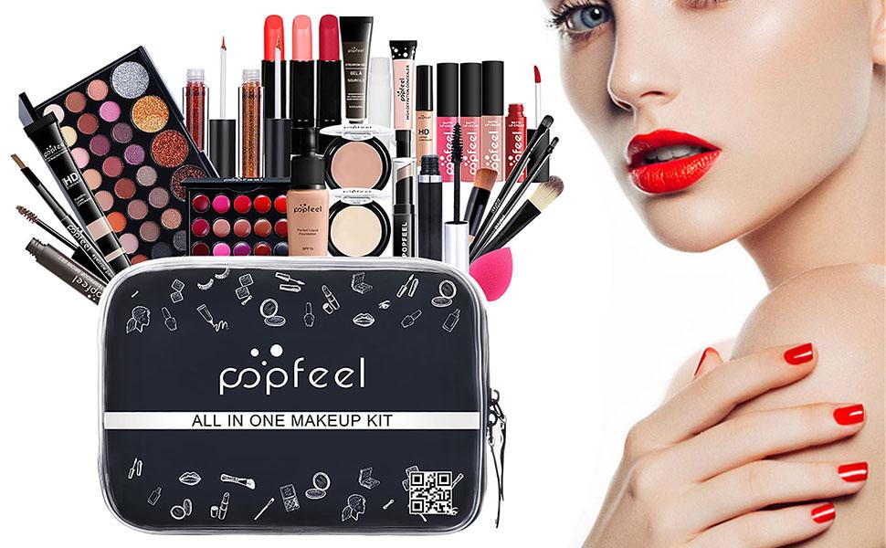 Make-up-Komplettset für Anfängerinnen - Mehrzweck-Make-up-Set Essential Starter Bundle - All in Make