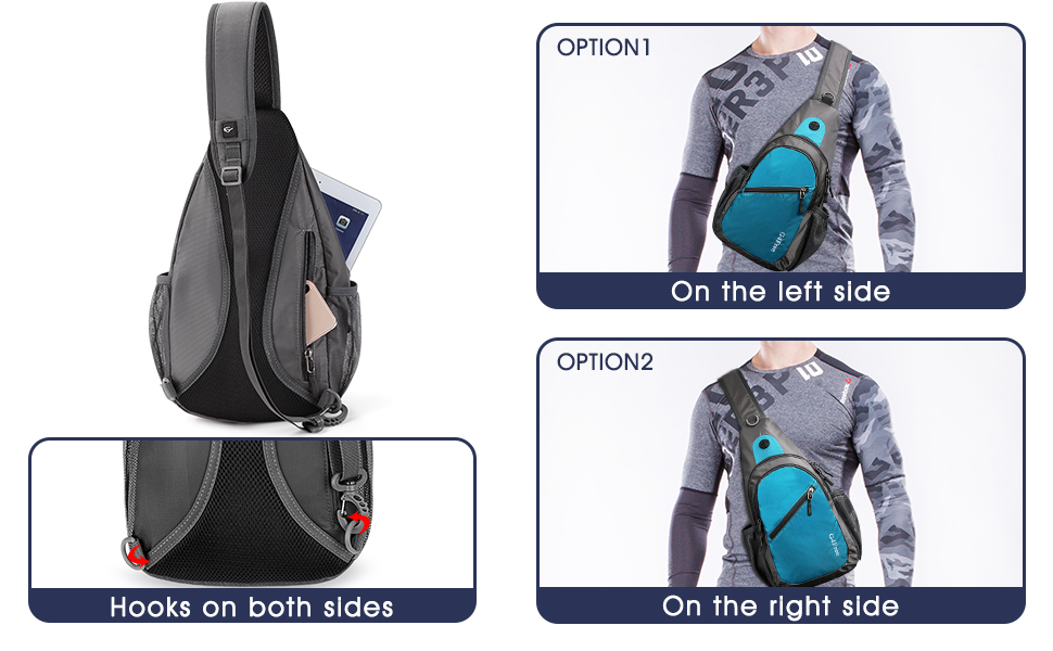 left shoulder sling bag