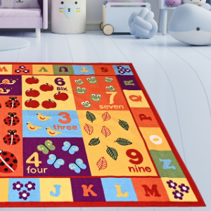 abc★ Furnish My Place 740 ABC Kids' Educational Rug, Alphabet